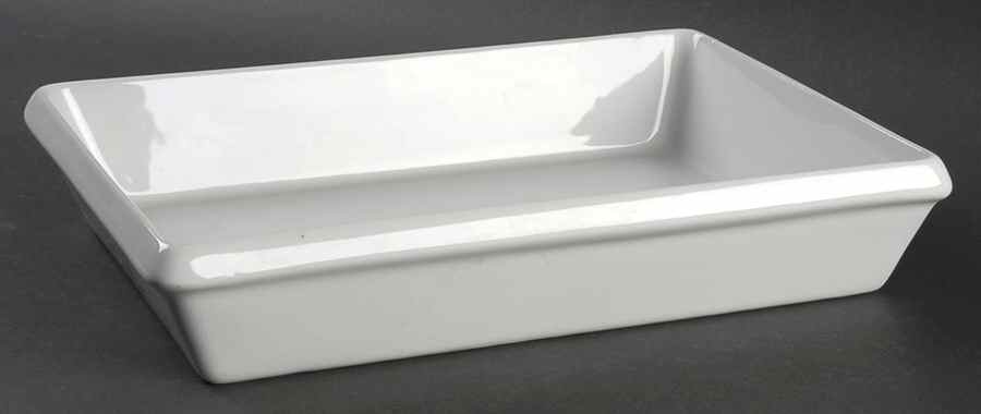 Classic White (Smooth) 12" Rectangular Baker by BIA Cordon Bleu-1