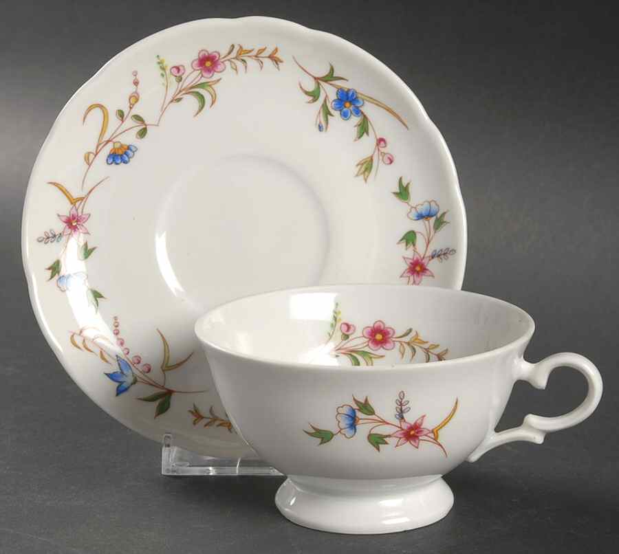 Versailles (Scalloped) Footed Cup & Saucer Set by BIA Cordon Bleu-1