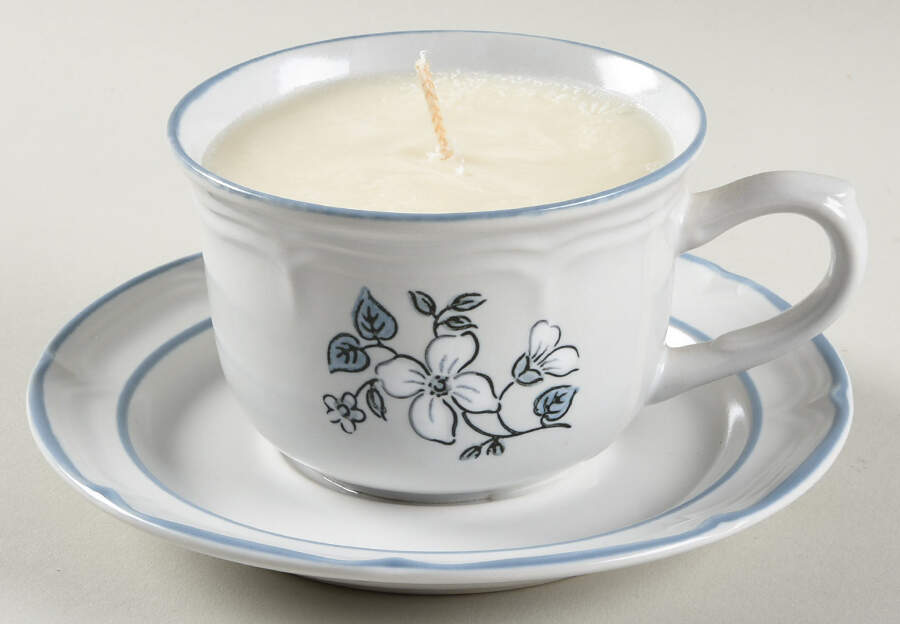 Avondale Scented Cup & Saucer Candle-Vanilla  HC by Covington Edition-1