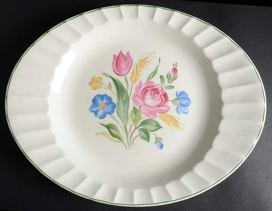 Rosemarie 13" Oval Serving Platter by Cronin-1