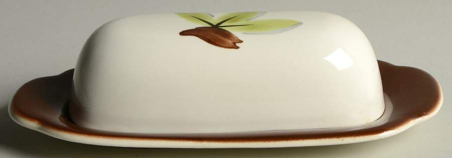 Woodleaf 1/4 Lb Covered Butter by Continental Kilns-1