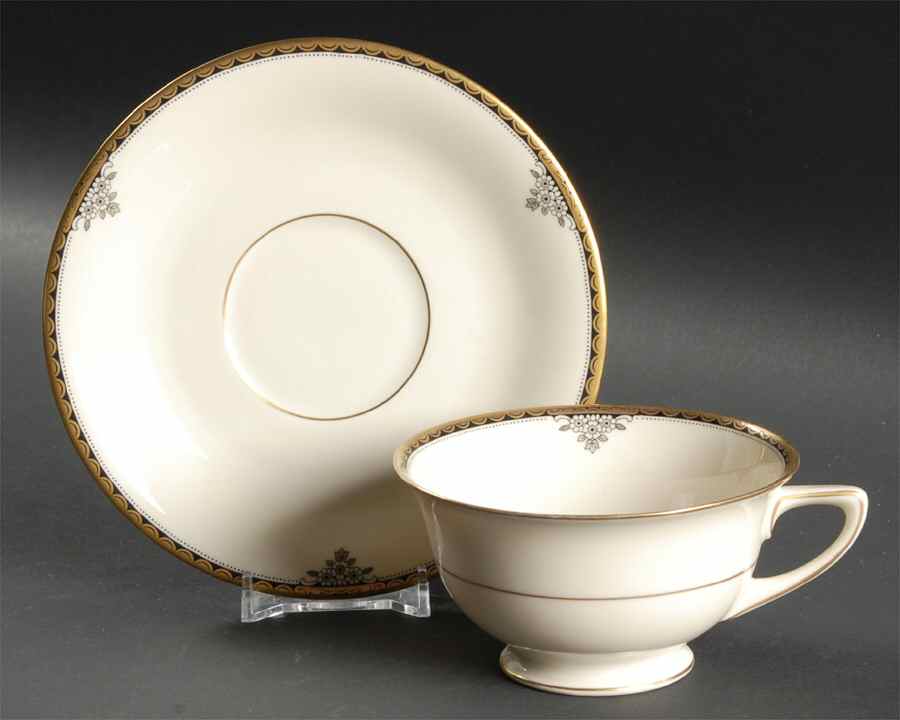 Berkeley Square Footed Cup & Saucer Set by Community-1