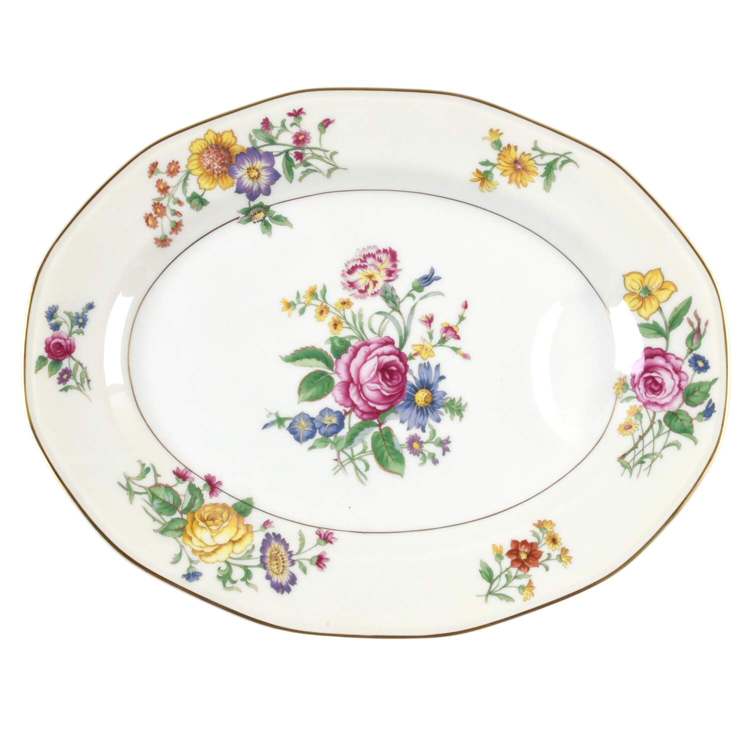 Bouquet 11" Oval Serving Platter by Community-1