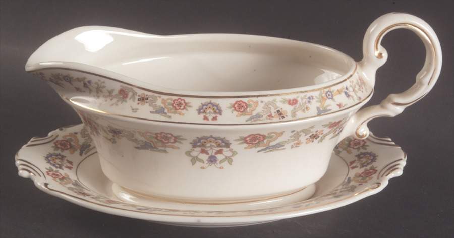 Brocade (American) Gravy Boat & Underplate/Relish by Community-1