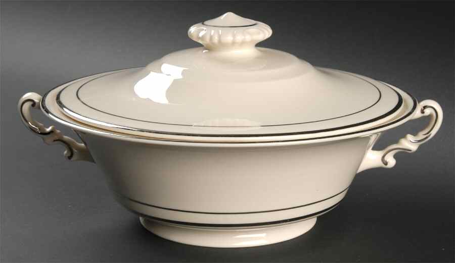 Columbia Cream Round Covered Vegetable by Community-1