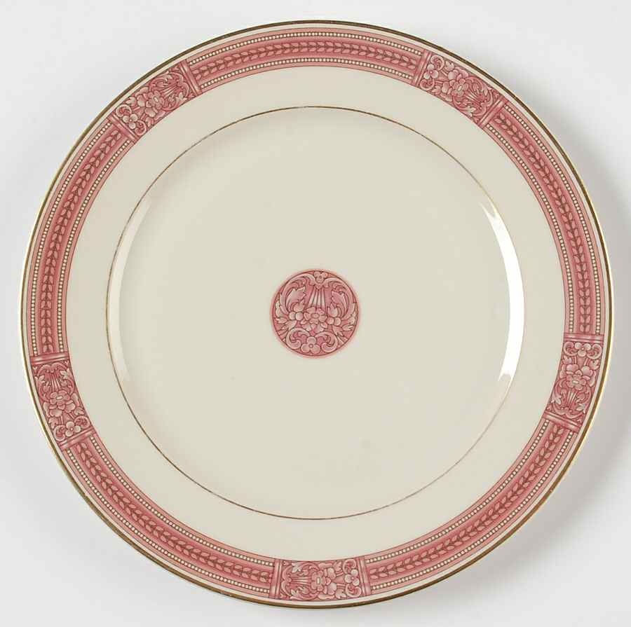 Coronation (Red Border) Salad Plate by Community-1