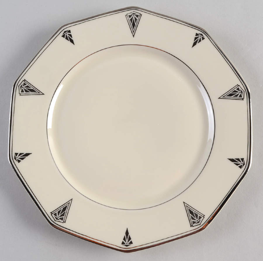 Deauville (Cream, 10 Sided) Salad Plate by Community-1