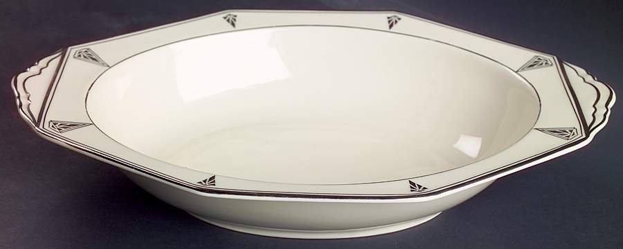Deauville (Cream, 10 Sided) 11" Oval Vegetable Bowl by Community-1
