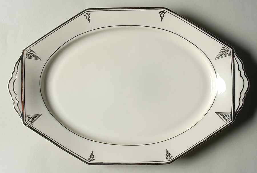 Deauville (White, 10 Sided) 11" Oval Serving Platter by Community-1
