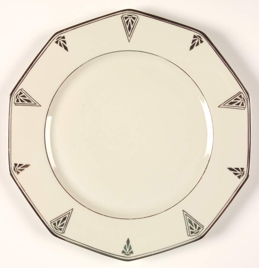 Deauville (White, 10 Sided) Dinner Plate by Community-1