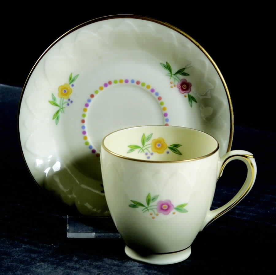 Lady Hamilton Flat Demitasse Cup & Saucer Set by Community-1