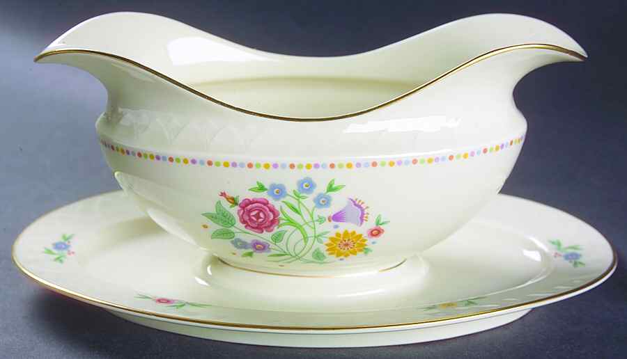 Lady Hamilton Gravy Boat with Attached Underplate by Community-1