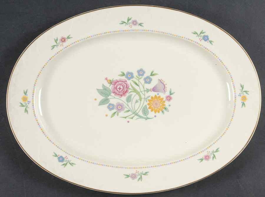 Lady Hamilton 14" Oval Serving Platter by Community-1