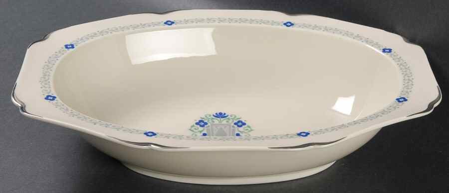 Noblesse (Floral Design) 10" Oval Vegetable Bowl by Community-1
