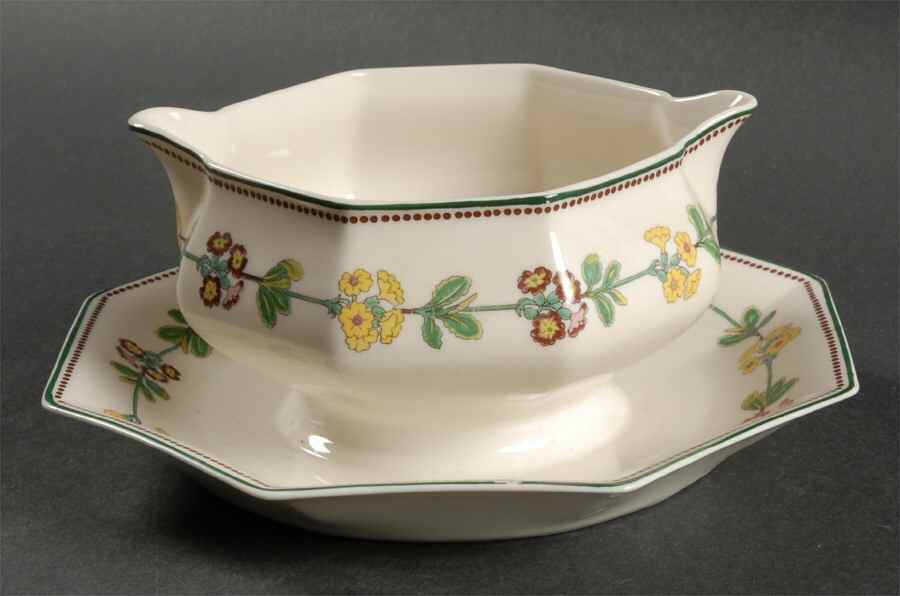 Primrose Gravy Boat with Attached Underplate by Community-1