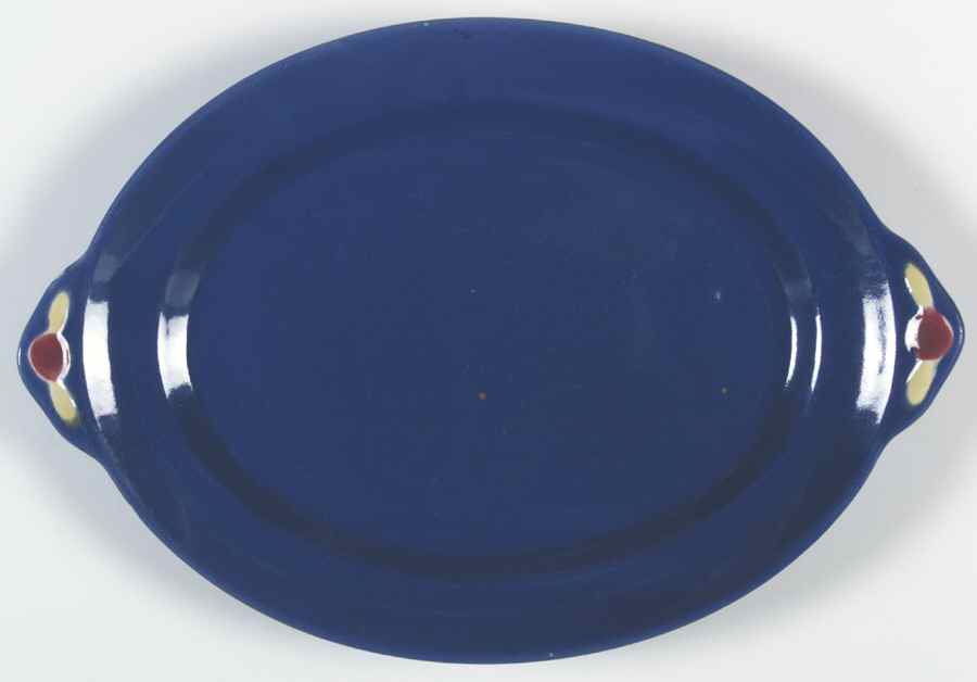 Rosebud 13" Oval Serving Platter by Coors Pottery-1