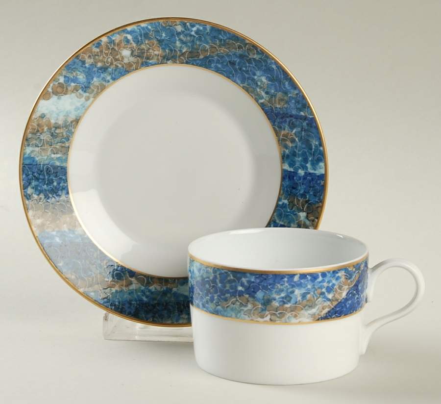 Briance Flat Cup & Saucer Set by Jean Louis Coquet-1