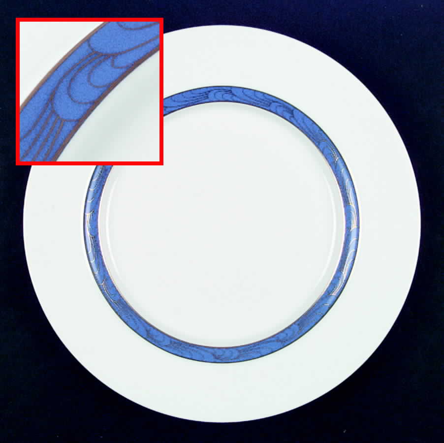 Chemin D'Or Bleu Dinner Plate by Jean Louis Coquet-1