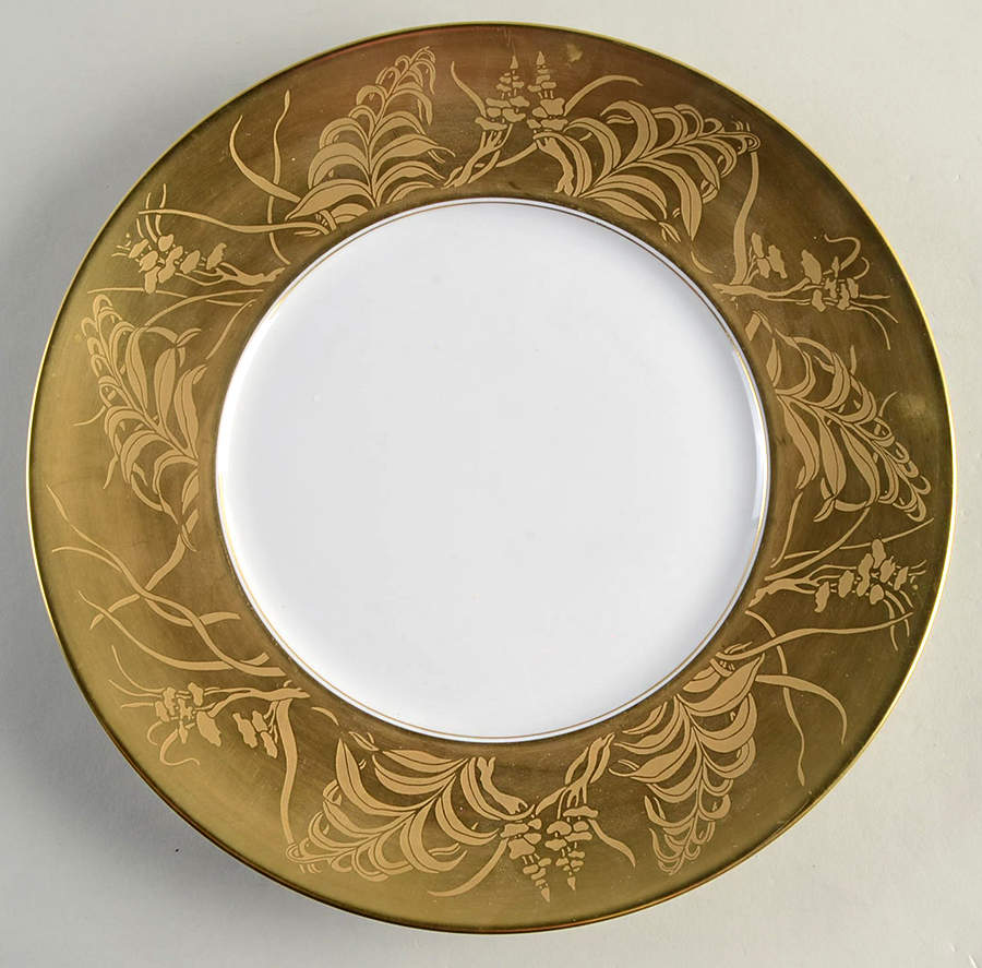 Khazard (Gold) Service Plate (Charger) by Jean Louis Coquet-1