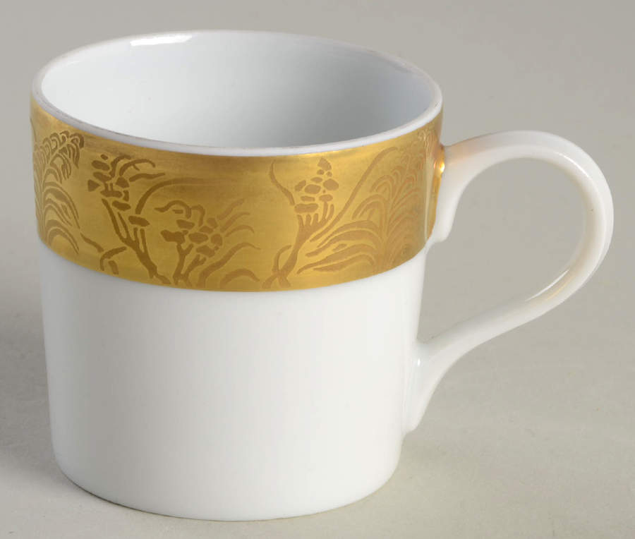 Khazard (Gold) Flat Demitasse Cup by Jean Louis Coquet-1