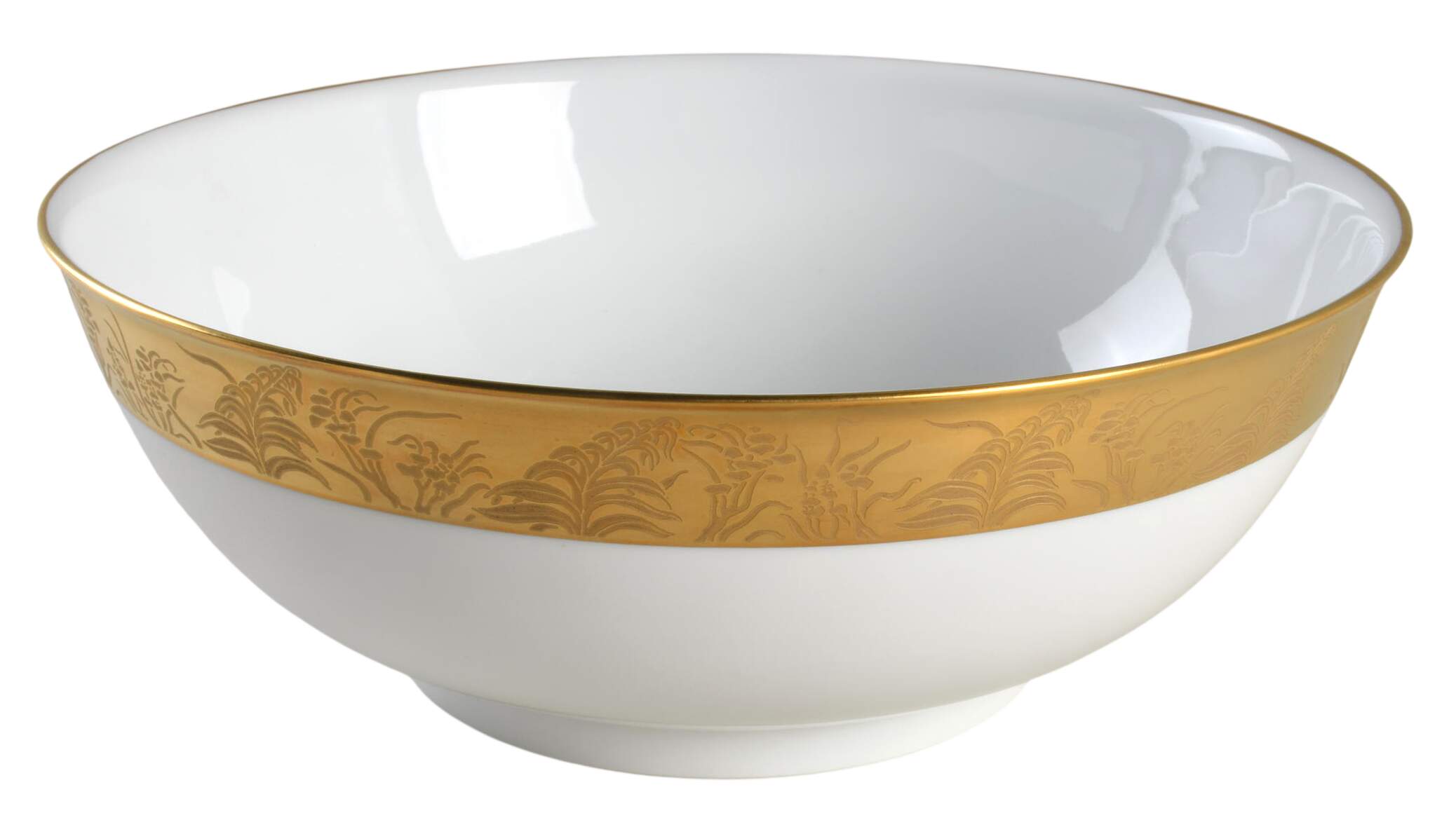 Khazard (Gold) 10" Large Salad Serving Bowl by Jean Louis Coquet-1