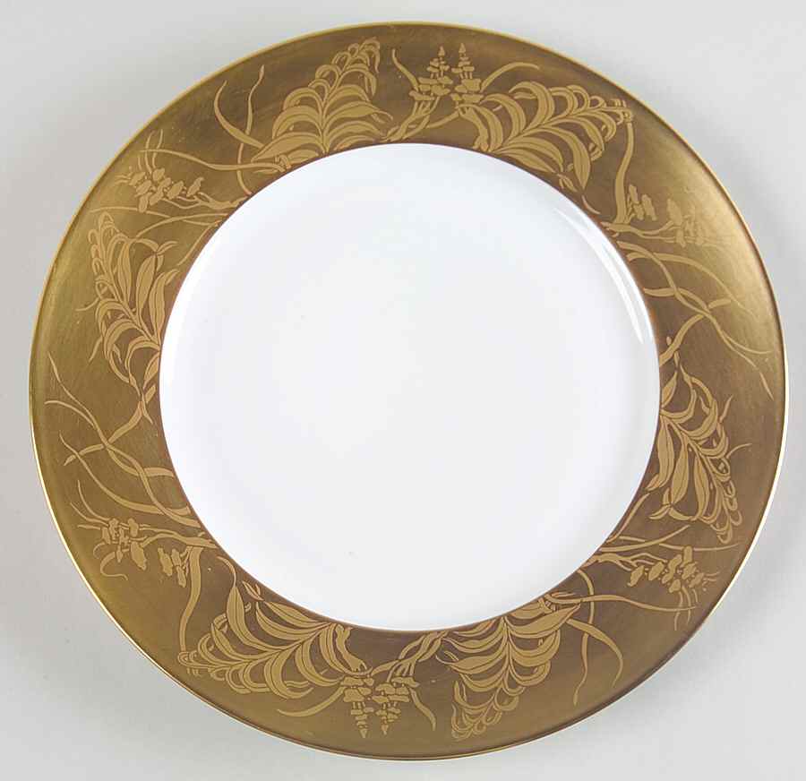 Khazard (Gold) Large Dinner Plate by Jean Louis Coquet-1