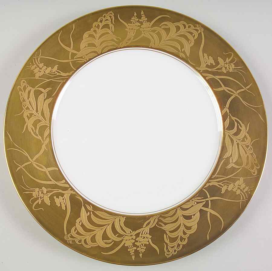 Khazard (Gold) Service Plate (Charger) by Jean Louis Coquet-1
