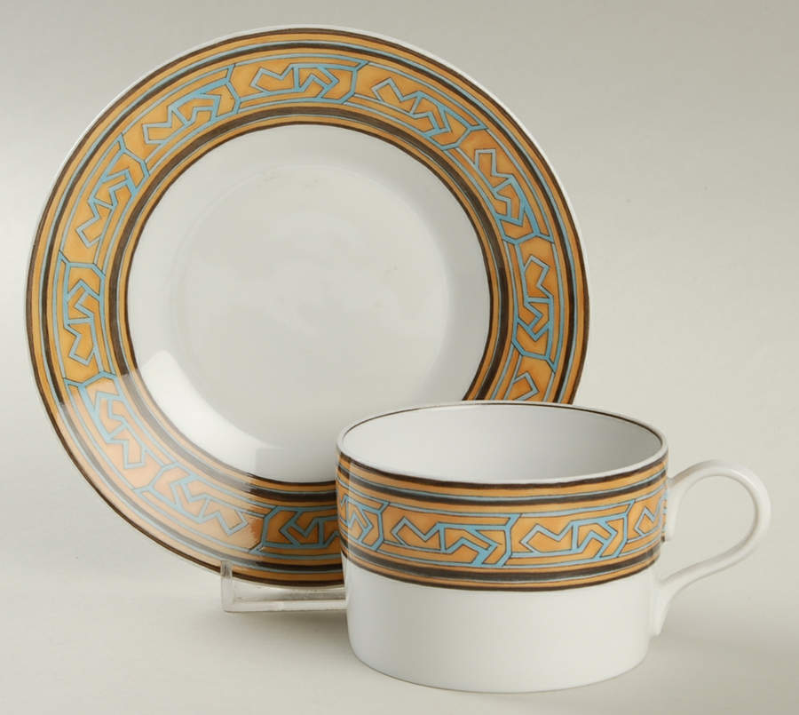 Louxor Flat Cup & Saucer Set by Jean Louis Coquet-1