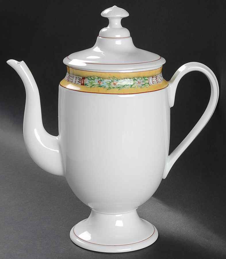 Terre De Sienne Tea/Coffee Pot & Lid by Jean Louis Coquet-1
