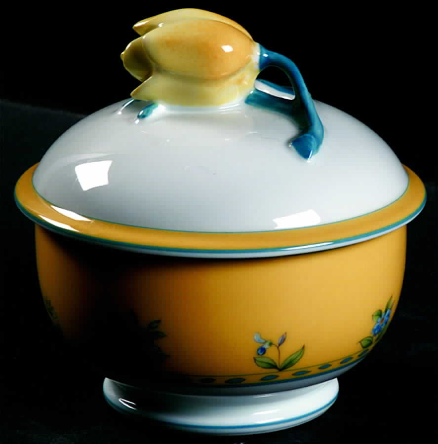 Vieux Marseille Sugar Bowl & Lid by Jean Louis Coquet-1