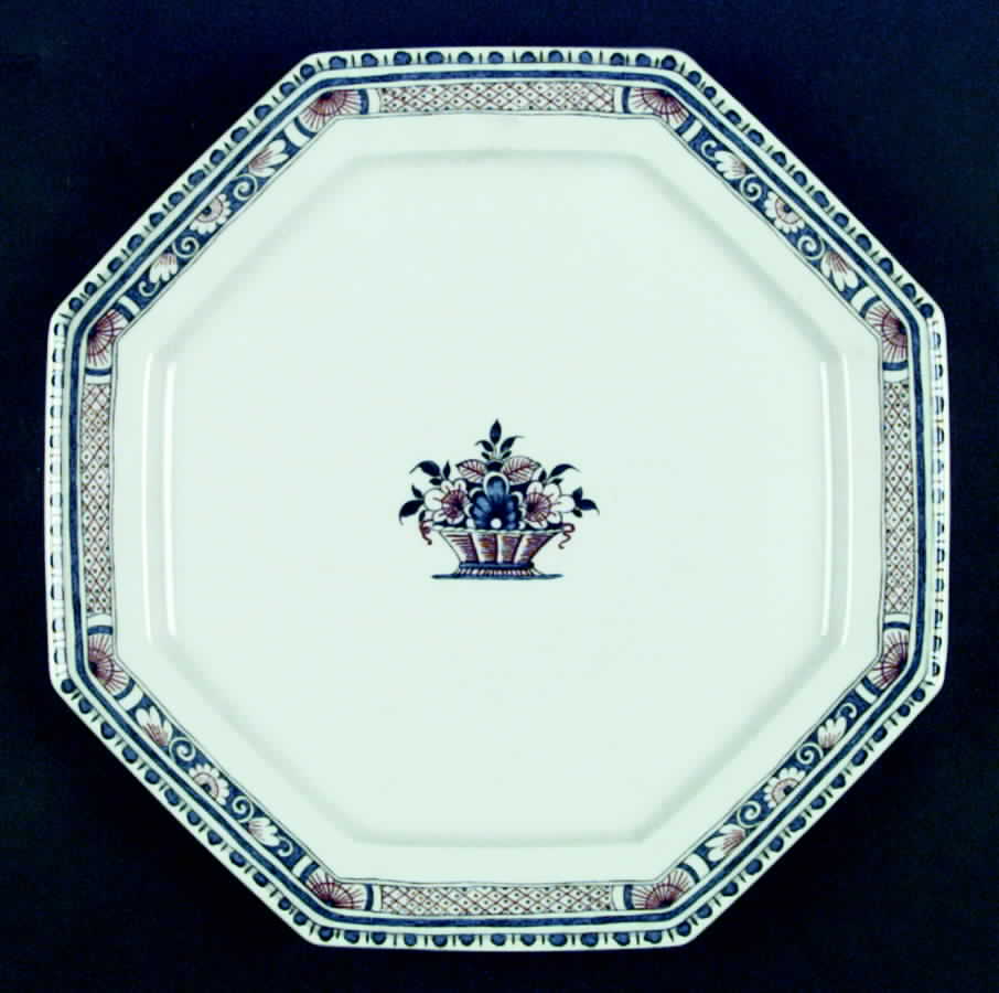Vieux Rouen XVIII Dinner Plate by Jean Louis Coquet-1