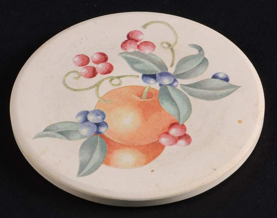 Abundance (Corelle) Cork Back Round Coaster by Corning Corelle-1