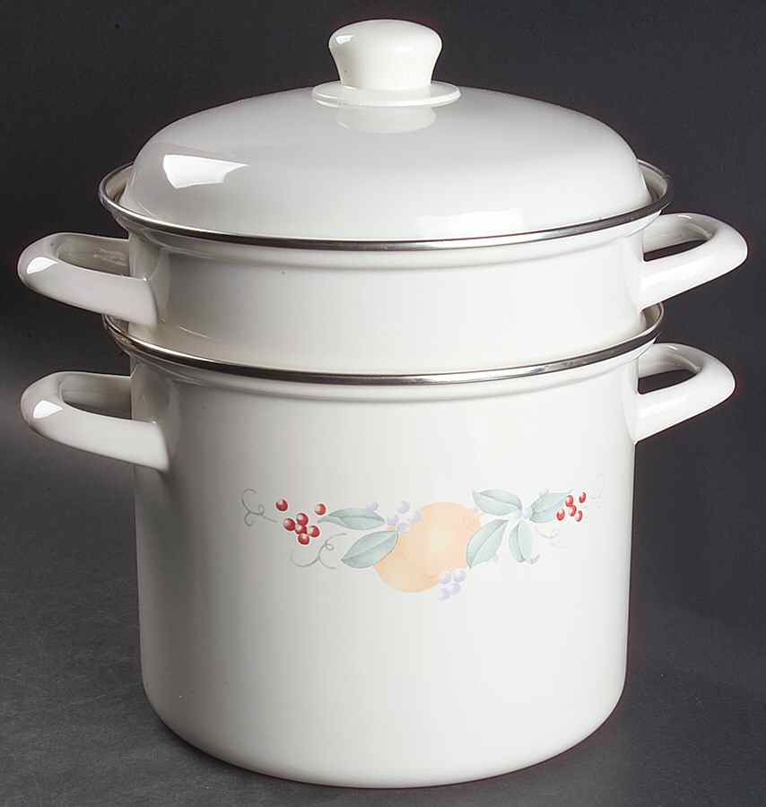 Abundance (Corelle) Enamel Double Boiler by Corning Corelle-1