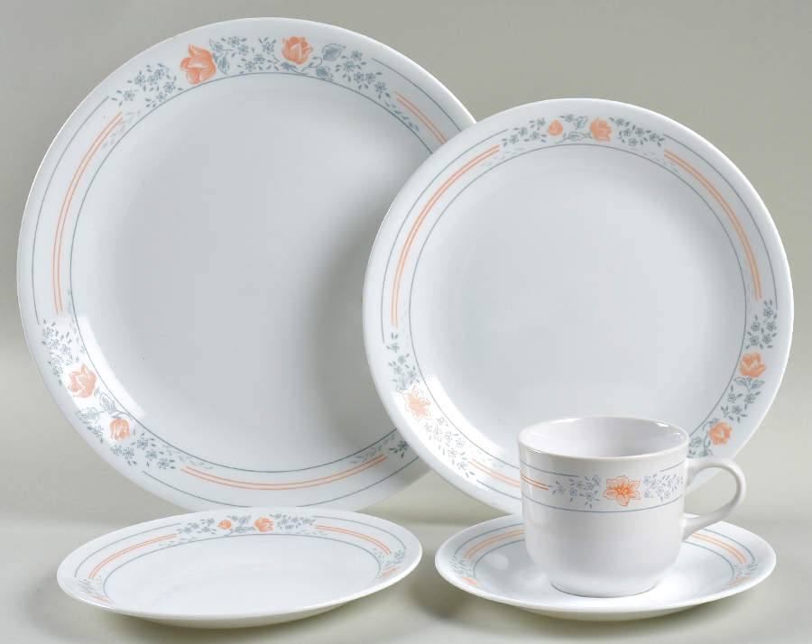 Apricot Grove (Corelle) 5 Piece Place Setting by Corning Corelle-1