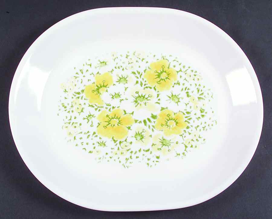 April (Corelle) 12" Oval Serving Platter by Corning Corelle-1