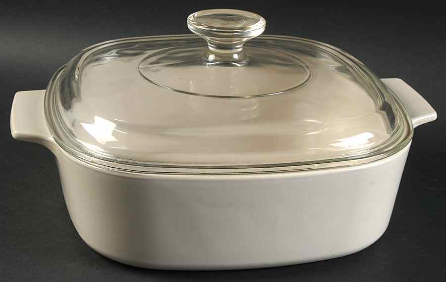 Sandstone (Corelle) 2 Quart Square Casserole with Lid by Corning Corelle-1