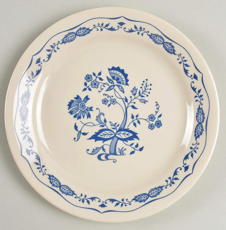 Blue Floral (Corelle) Salad Plate by Corning Corelle-1