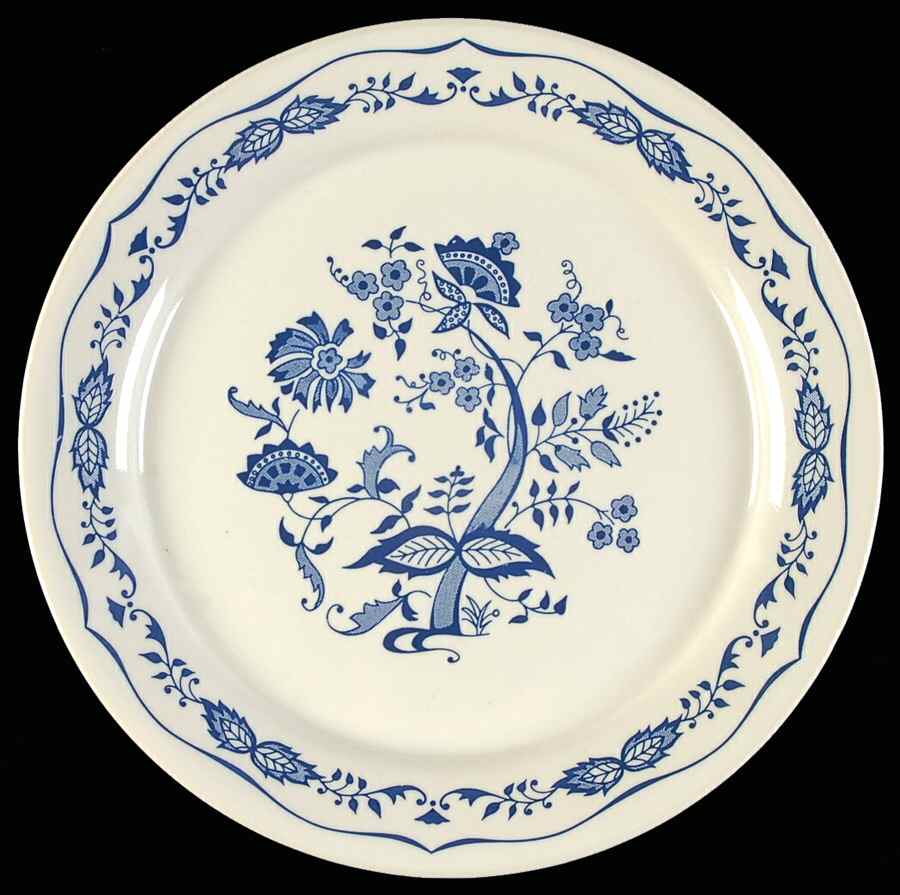 Blue Floral (Corelle) Luncheon Plate by Corning Corelle-1
