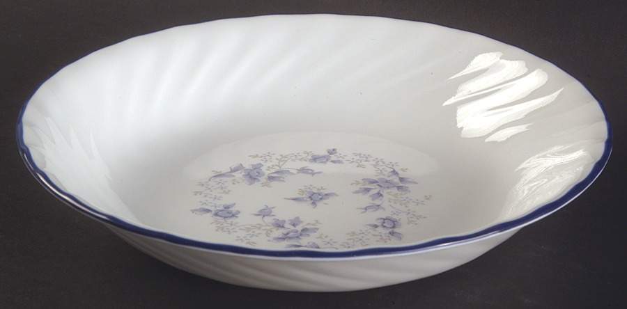 Blue Fleur (Corelle) 8" Individual Pasta Bowl by Corning Corelle-1