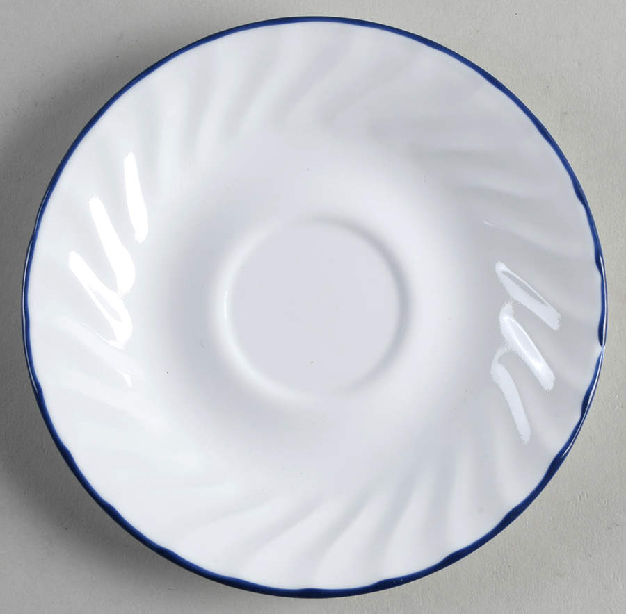 Blue Fleur (Corelle) Saucer by Corning Corelle-1