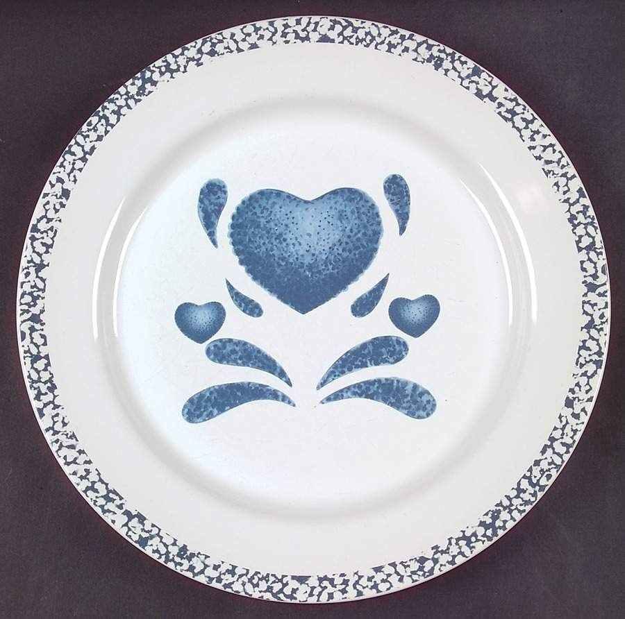 Blue Hearts (Corelle) Dinner Plate by Corning Corelle-1