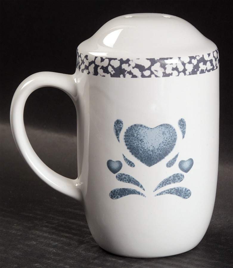 Blue Hearts (Corelle) Stove Top Salt Shaker by Corning Corelle-1