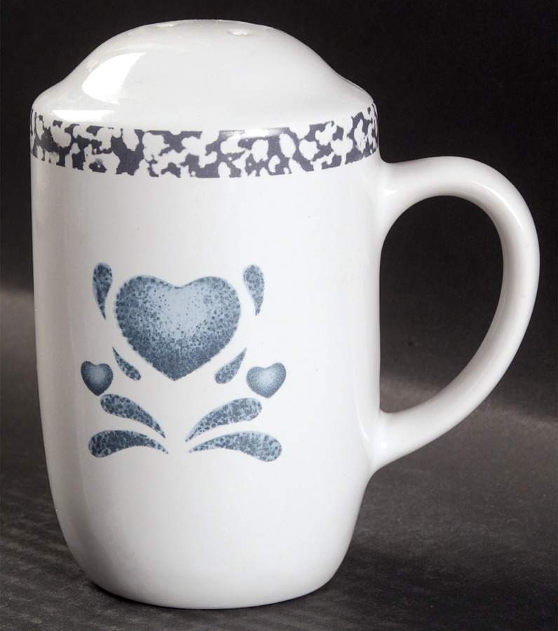 Blue Hearts (Corelle) Stove Top Pepper Shaker by Corning Corelle-1