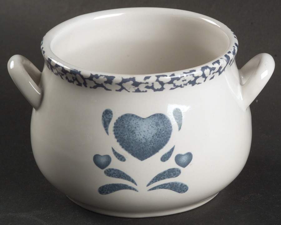 Blue Hearts (Corelle) Open Onion Soup by Corning Corelle-1