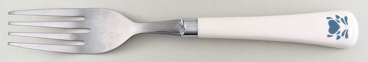 Blue Hearts (Corelle) Individual Salad Fork by Corning Corelle-1