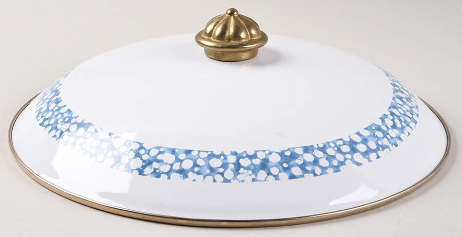 Blue Hearts (Corelle) 3 Quart Metal Covered Casserole, Lid Only by Corning Corelle-1