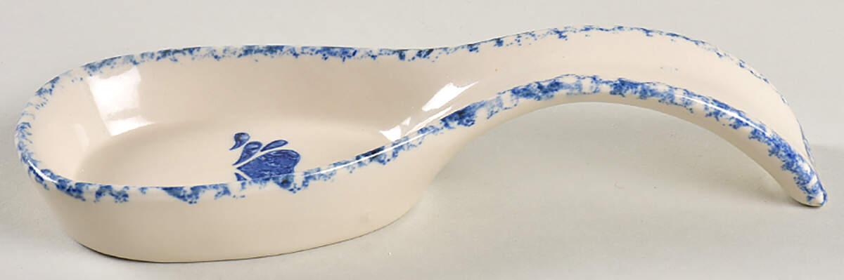 Blue Hearts (Corelle) Spoon Rest/Holder (Holds 1 Spoon) by Corning Corelle-1