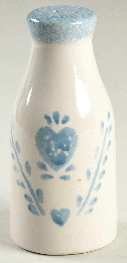 Blue Hearts (Corelle) Salt Shaker by Corning Corelle-1