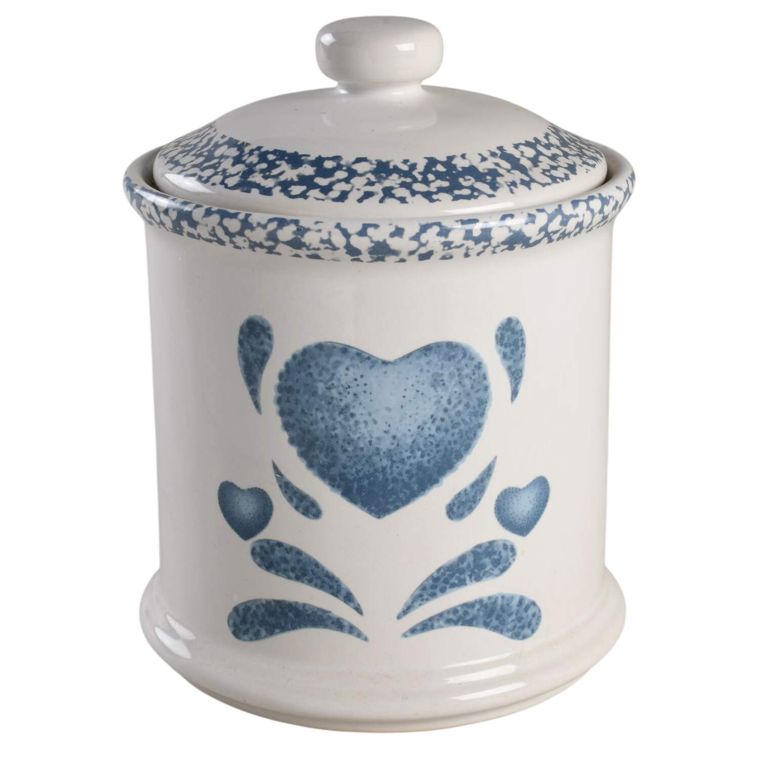 Blue Hearts (Corelle) Lid for Large Canister by Corning Corelle-1