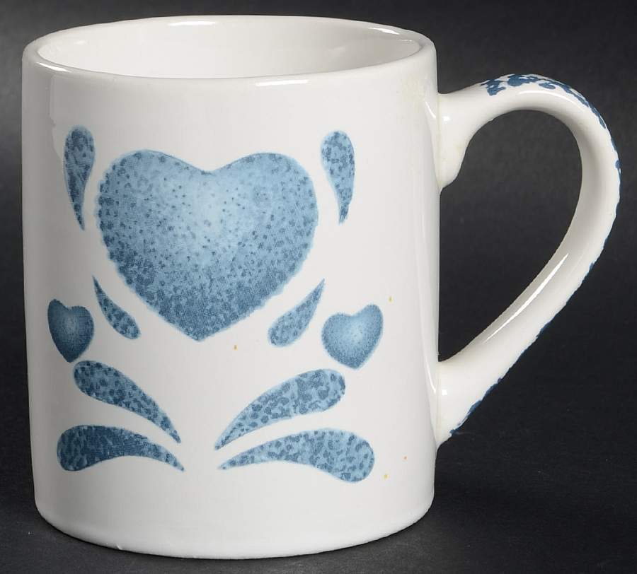 Blue Hearts (Corelle) Mug by Corning Corelle-1